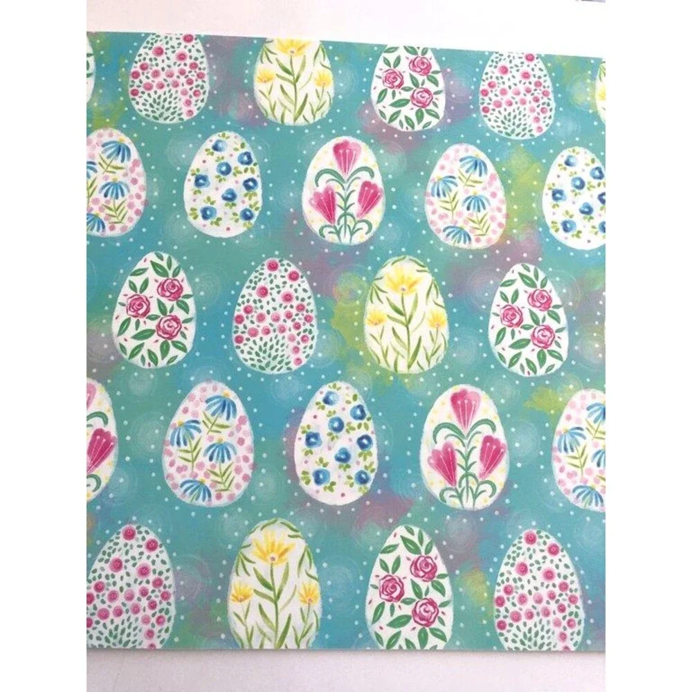 Easter Egg Placemats Vinyl Foam Back Wipe Clean Easy Care 18x13